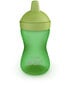Nelašantis puodelis su kietu snapeliu Philips Avent My Grippy SCF804/03, 18 mėn., 300 ml, žalias цена и информация | Buteliukai kūdikiams ir jų priedai | pigu.lt