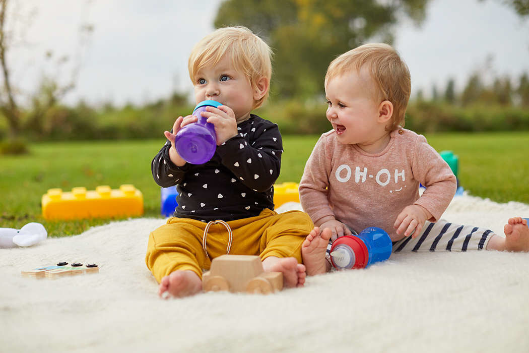 Neišsiliejantis puodelis su minkštu snapeliu Philips Avent My Grippy SCF802/01, 9 mėn., 300 ml, mėlynas цена и информация | Buteliukai kūdikiams ir jų priedai | pigu.lt