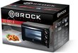 Brock Electronics TO 3001 B kaina ir informacija | Mini krosnelės, orkaitės | pigu.lt