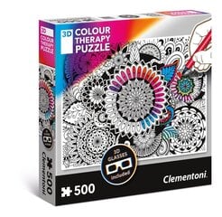Цветотерапевтический 3D пазл Clementoni, 500 д. цена и информация | Пазлы | pigu.lt
