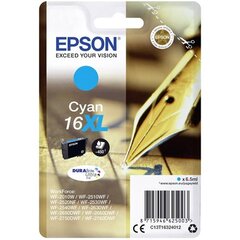 Картридж с чернилами Epson T16XL: Цвет - Голубой цена и информация | Картриджи для струйных принтеров | pigu.lt