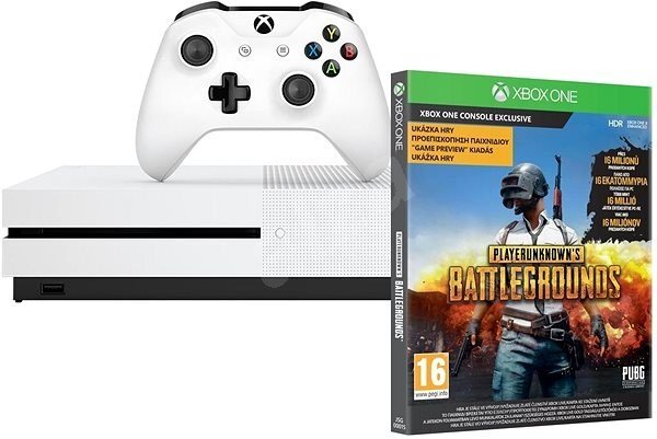 Microsoft Xbox One S 1TB + PlayerUnknowns Battlegrounds цена и информация | Žaidimų konsolės | pigu.lt