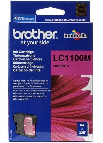 Brother LC1100M, rožinė цена и информация | Kasetės rašaliniams spausdintuvams | pigu.lt