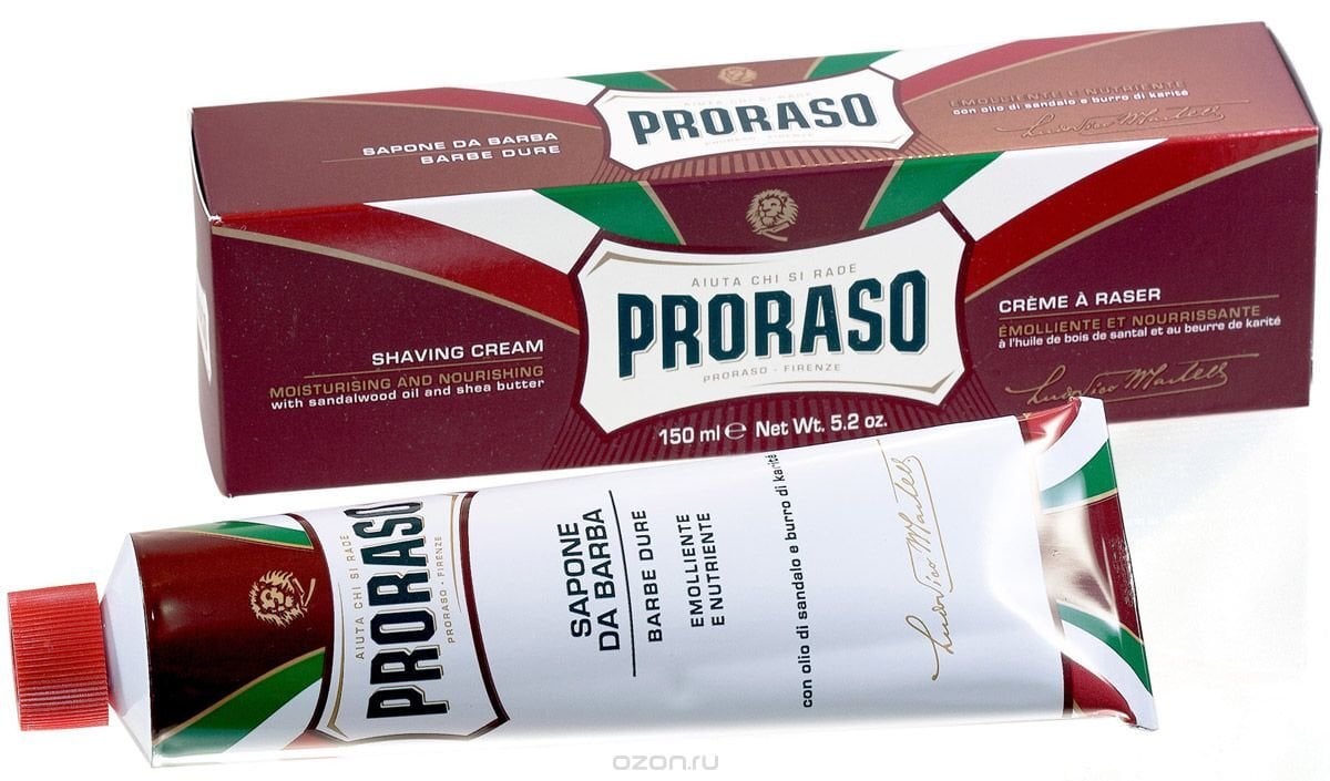 Proraso sapone da barba Cypress & Vetiver in tubo 100ml