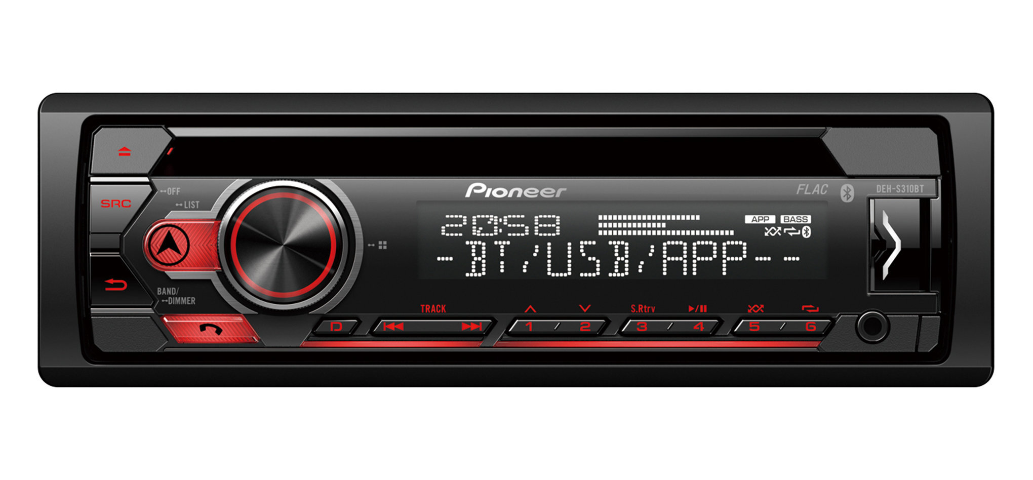 Pioneer DEH-S310BT kaina ir informacija | Automagnetolos, multimedija | pigu.lt