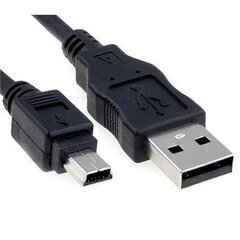 Akyga AK, USB-A/Mini USB, 1.8 m kaina ir informacija | Kabeliai ir laidai | pigu.lt