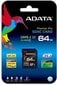 ADATA ASDX64GUI3V30S-R, 64GB kaina ir informacija | Atminties kortelės fotoaparatams, kameroms | pigu.lt