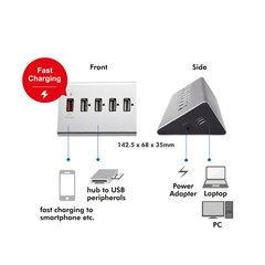 Logilink UA0225 цена и информация | Адаптеры, USB-разветвители | pigu.lt