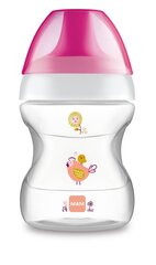 MAM mokomasis buteliukas Learn To Drink, 6 mėn+, 190 ml, pink kaina ir informacija | Buteliukai kūdikiams ir jų priedai | pigu.lt