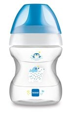 MAM mokomasis buteliukas Learn To Drink, 6 mėn+, 190 ml, blue kaina ir informacija | Buteliukai kūdikiams ir jų priedai | pigu.lt
