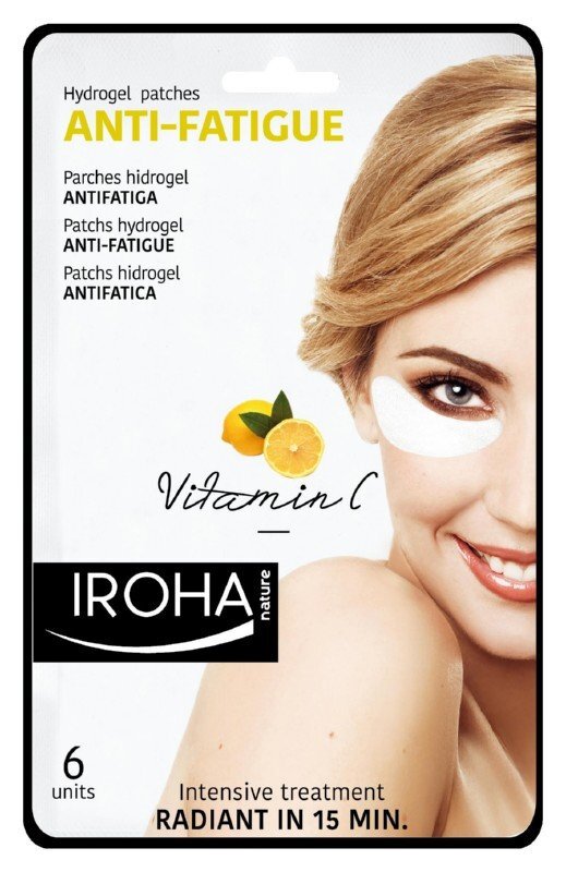 Paakių kaukė su vitaminu C Iroha Eye Pads Antifatigue 3 vnt цена и информация | Veido kaukės, paakių kaukės | pigu.lt