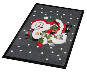 Hanse Home durų kilimėlis  Santa and Snowman, 40x60 cm цена и информация | Придверные коврики | pigu.lt