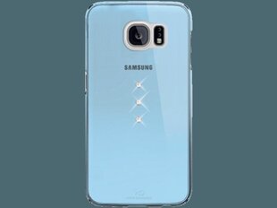 White Diamonds Trinity Пластмассовый чехол С Кристалами Swarovski для Samsung G920 Galaxy S6 Прозрачный - Синий цена и информация | Чехлы для телефонов | pigu.lt