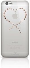 Apsauginė nugarėlė White Diamonds Eternity Crystal Case, skirta Apple iPhone 6 / 6S telefonams, skaidri, su aukso spalvos kristalais   kaina ir informacija | Telefono dėklai | pigu.lt