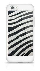 Apsauginė nugarėlė White Diamonds Safari Zebra su Swarovsky kristalais, skirta Apple iPhone 6 / 6S telefonams, juoda/balta цена и информация | Чехлы для телефонов | pigu.lt