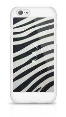 White Diamonds Safari Zebra Силиконовый чехол С Кристалами Swarovski для Apple iPhone  6 / 6S Черно - Белый цена и информация | Чехлы для телефонов | pigu.lt