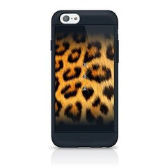 Apsauginė nugarėlė White Diamonds Safari Leo su Swarovsky kristalais, skirta Apple iPhone 6 / 6S telefonams, juoda цена и информация | Чехлы для телефонов | pigu.lt