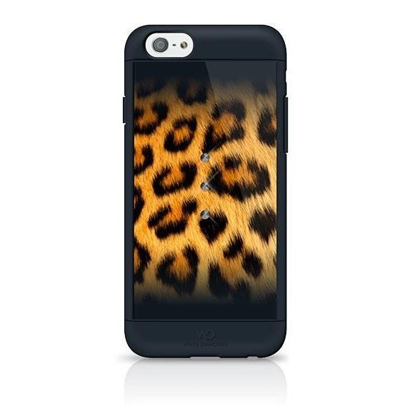Apsauginė nugarėlė White Diamonds Safari Leo su Swarovsky kristalais, skirta Apple iPhone 6 / 6S telefonams, juoda kaina ir informacija | Telefono dėklai | pigu.lt