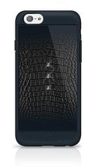 White Diamonds Safari Croco Пластмассовый чехол С Кристалами Swarovski для Apple iPhone  6 / 6S Черный цена и информация | Чехлы для телефонов | pigu.lt