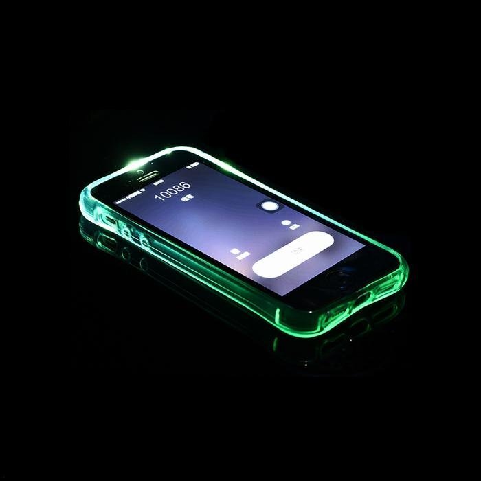 Telefono dėklas Mocco LED Back Case, skirtas Apple iPhone 7 / 8 telefonams, žalias цена и информация | Telefono dėklai | pigu.lt
