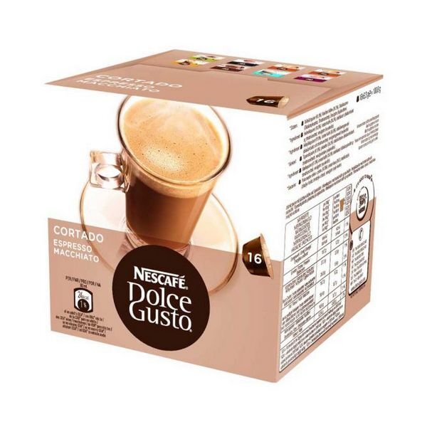 Kavos kapsulės su dėklu Nescafé Dolce Gusto 96350 Espresso Macchiato, 16 vnt. kaina ir informacija | Kava, kakava | pigu.lt