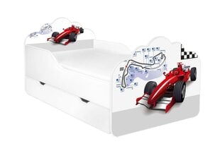 Детская кровать с матрасом и ящиком для постельного белья POLA 5, 160x80 см цена и информация | Детские кровати | pigu.lt