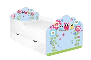 Детская кровать с матрасом и ящиком для постельного белья POLA 44, 160x80 см цена и информация | Детские кровати | pigu.lt