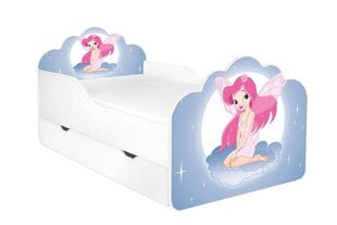 Детская кровать с матрасом и ящиком для постельного белья POLA 56, 160x80 см цена и информация | Детские кровати | pigu.lt