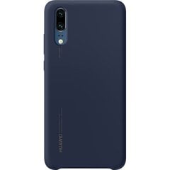 Huawei P20 Супер тонкий силиконовый Оригинальный Чехол-крышка Темно синий цена и информация | Чехлы для телефонов | pigu.lt