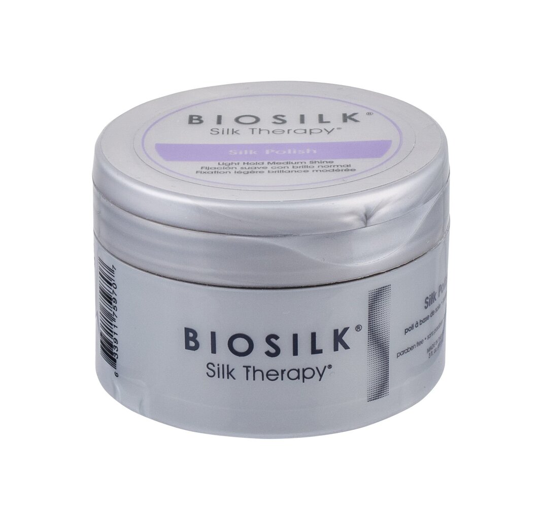 Blizgesio ir apimties suteikiantis plaukų vaškas Biosilk Silk Therapie Silk Polish 89 ml kaina ir informacija | Plaukų formavimo priemonės | pigu.lt