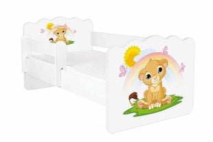 Кровать с матрасом и съемной защитой ALEX 11, 140x70 см цена и информация | Детские кровати | pigu.lt