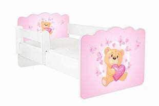 Кровать с матрасом и съемной защитой ALEX 23, 140x70 см цена и информация | Детские кровати | pigu.lt