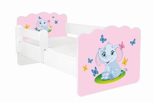 Кровать с матрасом и съемной защитой ALEX 39, 140x70 см цена и информация | Детские кровати | pigu.lt