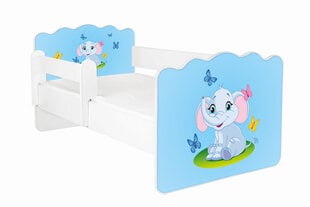 Кровать с матрасом и съемной защитой ALEX 25, 160x80 см цена и информация | Детские кровати | pigu.lt