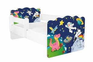 Кровать с матрасом и съемной защитой ALEX 33, 160x80 см цена и информация | Детские кровати | pigu.lt