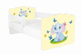Кровать с матрасом и съемной защитой ALEX 40, 160x80 см цена и информация | Детские кровати | pigu.lt