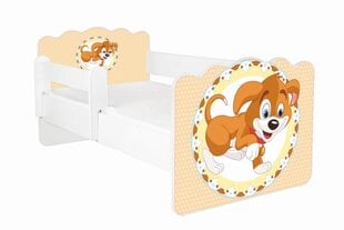Кровать с матрасом и съемной защитой ALEX 51, 160x80 см цена и информация | Детские кровати | pigu.lt