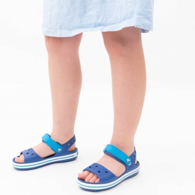 Crocs™ basutės berniukams Crocband Sandal, Cerulean Blue / Ocean цена и информация | Basutės vaikams | pigu.lt