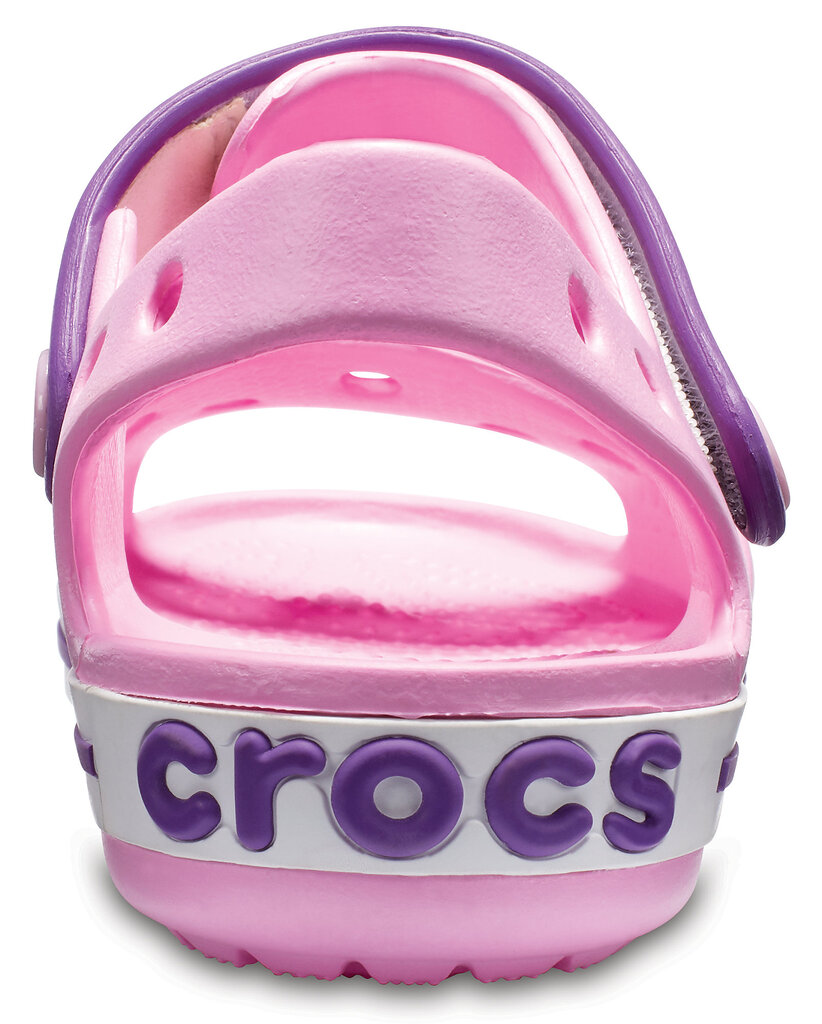 Crocs™ basutės mergaitėms Crocband Sandal, Carnation / Amethyst, rožinės kaina ir informacija | Basutės vaikams | pigu.lt