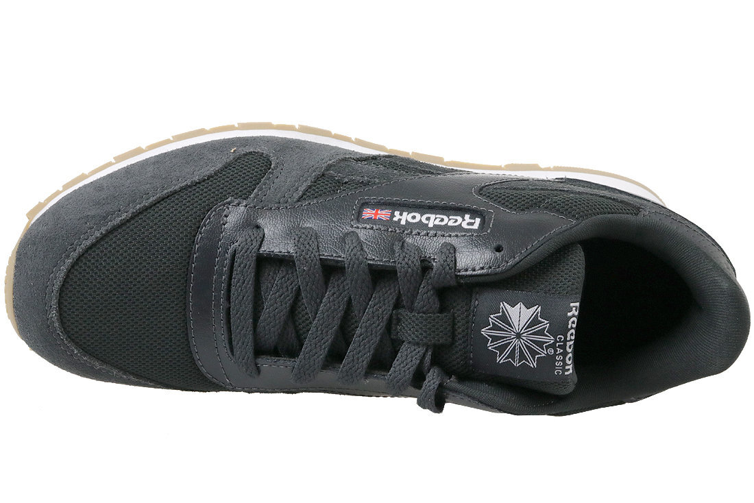 Sportiniai batai vaikams Reebok Cl Leather ESTL CN1142, juodi kaina ir informacija | Sportiniai batai vaikams | pigu.lt