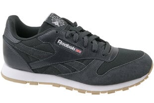 Детские кроссовки Reebok Cl Leather ESTL CN1142, черные цена и информация | Reebok Одежда, обувь и аксессуары | pigu.lt