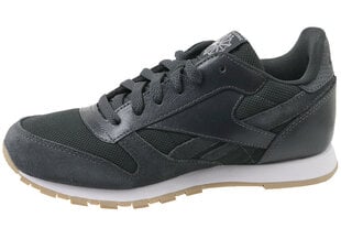 Детские кроссовки Reebok Cl Leather ESTL CN1142, черные цена и информация | Детская спортивная обувь | pigu.lt