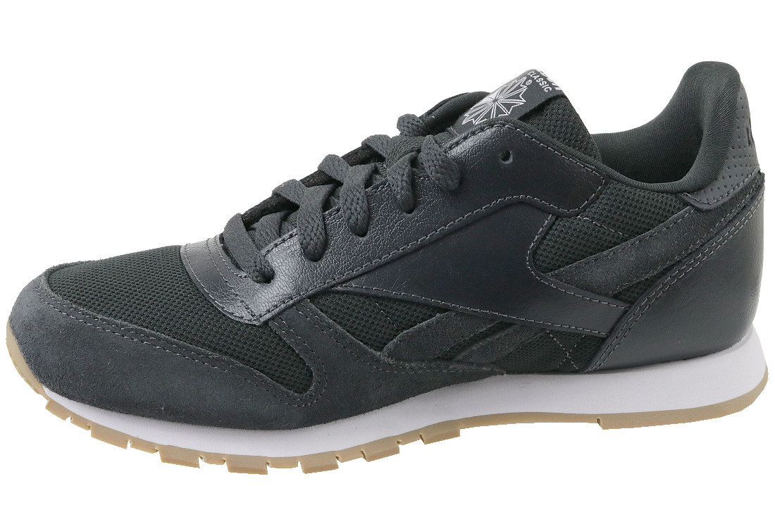 Sportiniai batai vaikams Reebok Cl Leather ESTL CN1142, juodi kaina ir informacija | Sportiniai batai vaikams | pigu.lt