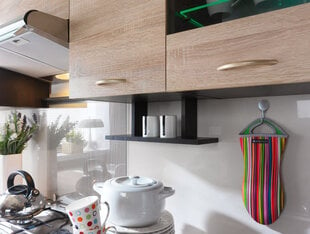 Кухонная настенная полка Junona Line 40, венге цена и информация | Комплектующие для кухонной мебели | pigu.lt