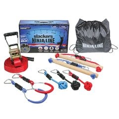 Набор веревок с препятствиями Schildkrot Slackers Ninja Line Intro-Kit цена и информация | Игрушки для песка, воды, пляжа | pigu.lt