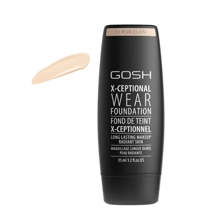 Makiažo pagrindas Gosh X-Ceptional Wear Make-up 35 ml, 11 Porcelain kaina ir informacija | Makiažo pagrindai, pudros | pigu.lt