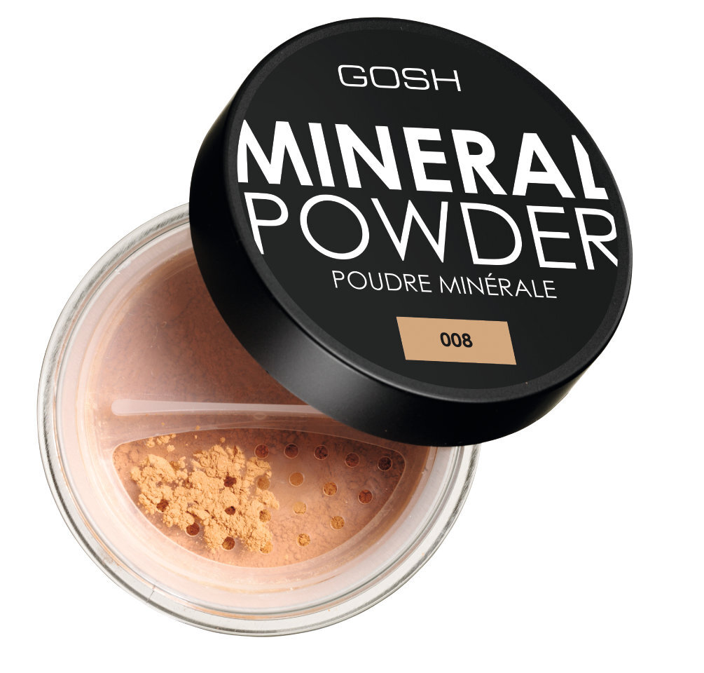 Mineralinė pudra Gosh Mineral Powder 8 g, 008 Tan kaina ir informacija | Makiažo pagrindai, pudros | pigu.lt
