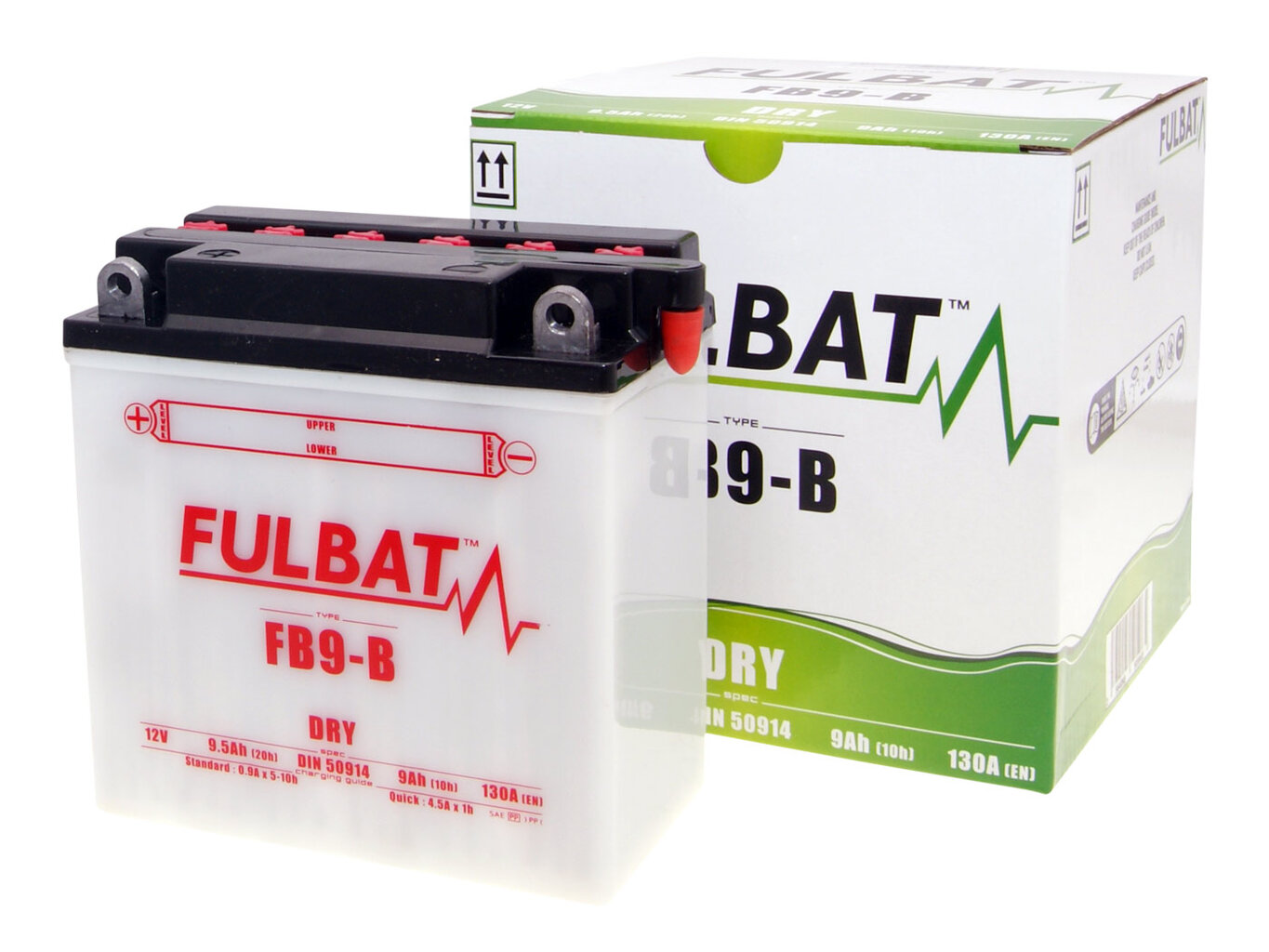 Akumuliatorius Fulbat YB9-B, 9 Ah 12V kaina ir informacija | Moto akumuliatoriai | pigu.lt