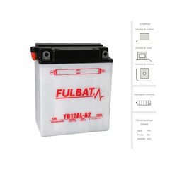 Аккумулятор FULBAT YB12AL-A2, 12 Ач 12 В цена и информация | Мото аккумуляторы | pigu.lt