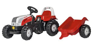 Педальный детский трактор с прицепом «Rolly Toys rollyKid Steyr 6165 CVT» цена и информация | Игрушки для мальчиков | pigu.lt